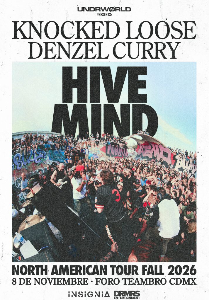 flyer de Knocked Loose y Denzel Curry en México