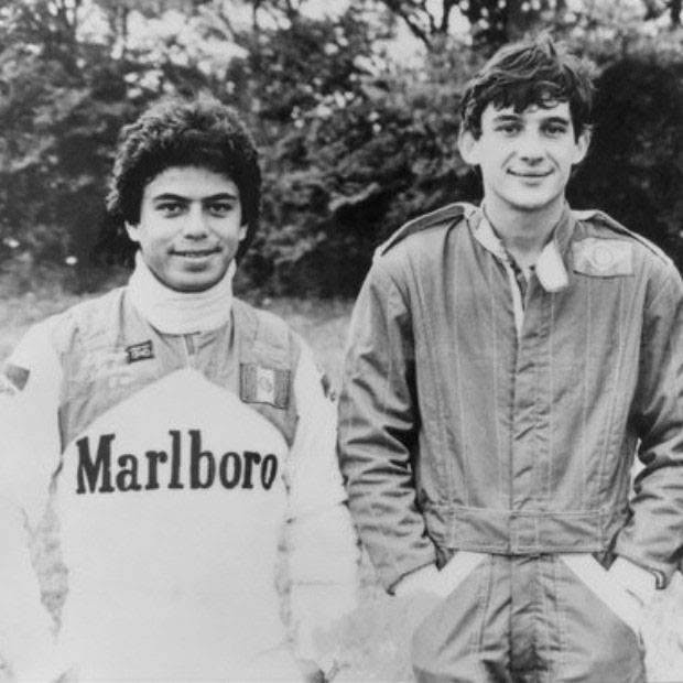 Alfonso Toledano y Ayrton Senna