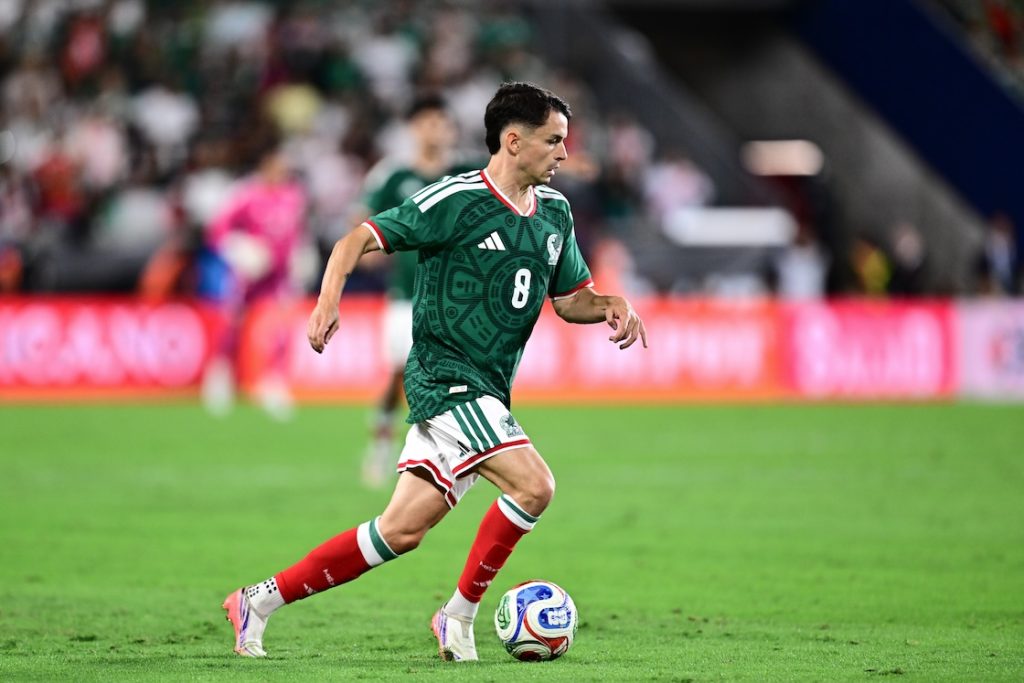 Álvaro Fidalgo, con la Selección Mexicana