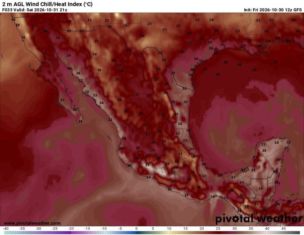 ¿Calor en Halloween? Hay alerta de altas temperaturas por anticiclón en México
