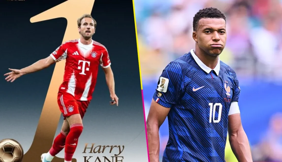 ¡Apenas 28 puntos! Lo cerca que se quedó Mbappé de ganarle el Balón de Oro a Harry Kane