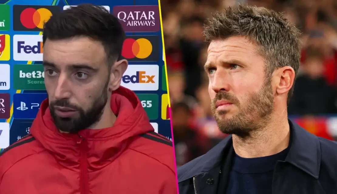 Problemas en el Manchester United: Michael Carrick responde criticas de Bruno Fernandes tras goleada ante el Como 1907
