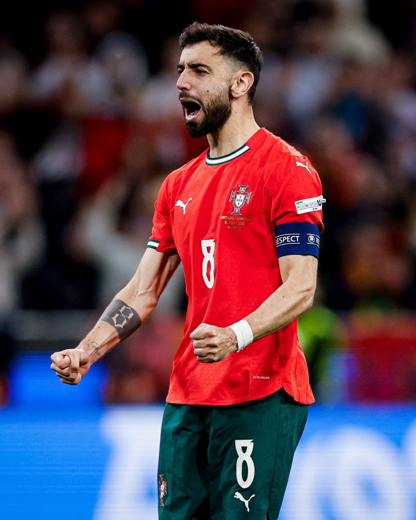 Bruno Fernández con Portugal