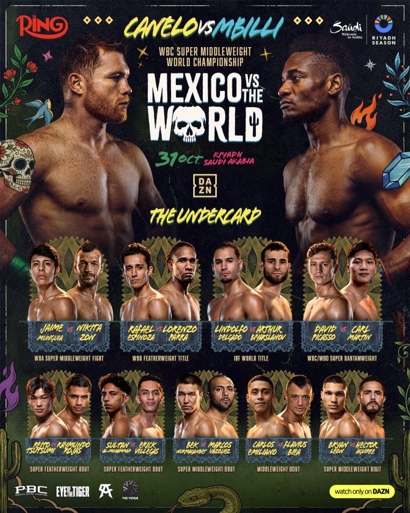 Cartelera Canelo vs The World