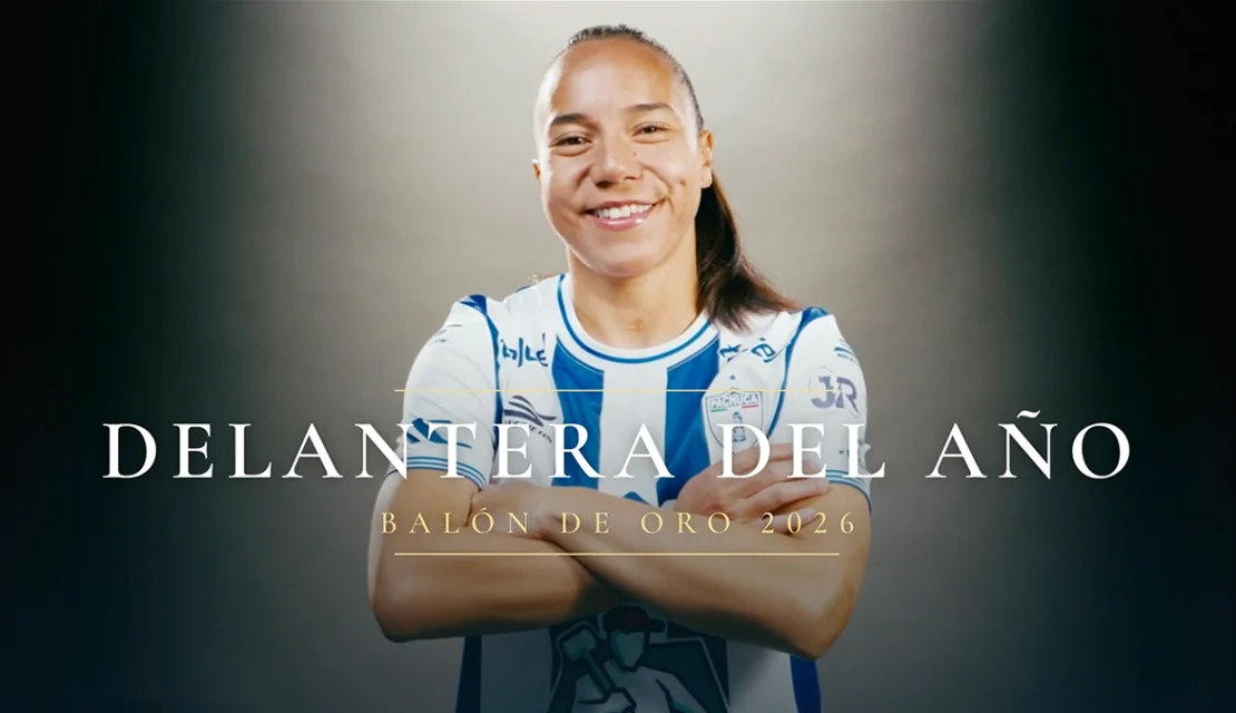 Charlyn Corral gana el premio a la mejor delantera del año en el Balón de Oro 2026
