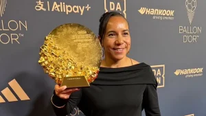 Charly Corral en la gala del Balón de Oro
