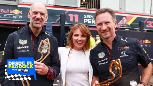 Christian Horner y su esposa