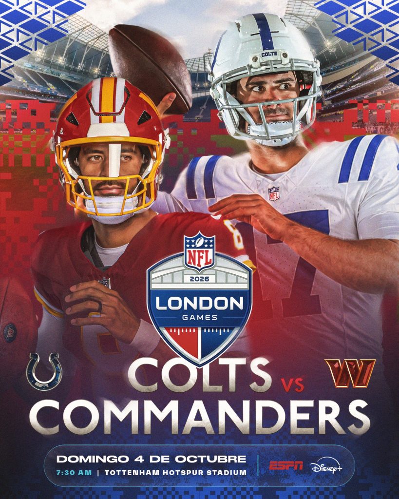NFL en Londres: ¿Dónde ver el Colts vs Commanders?