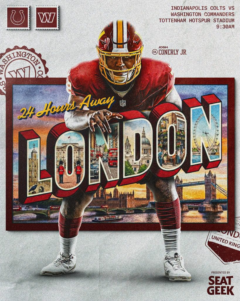 NFL en Londres: ¿Dónde ver el Colts vs Commanders?