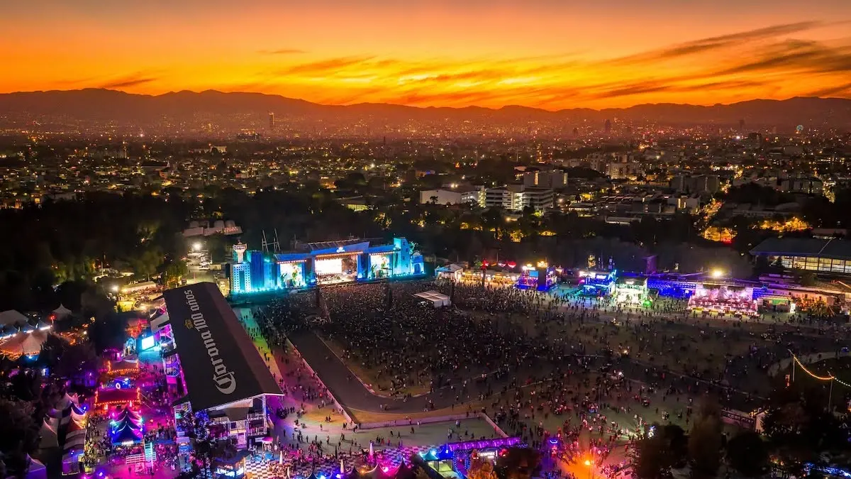 vista panorámica del Corona Capital /