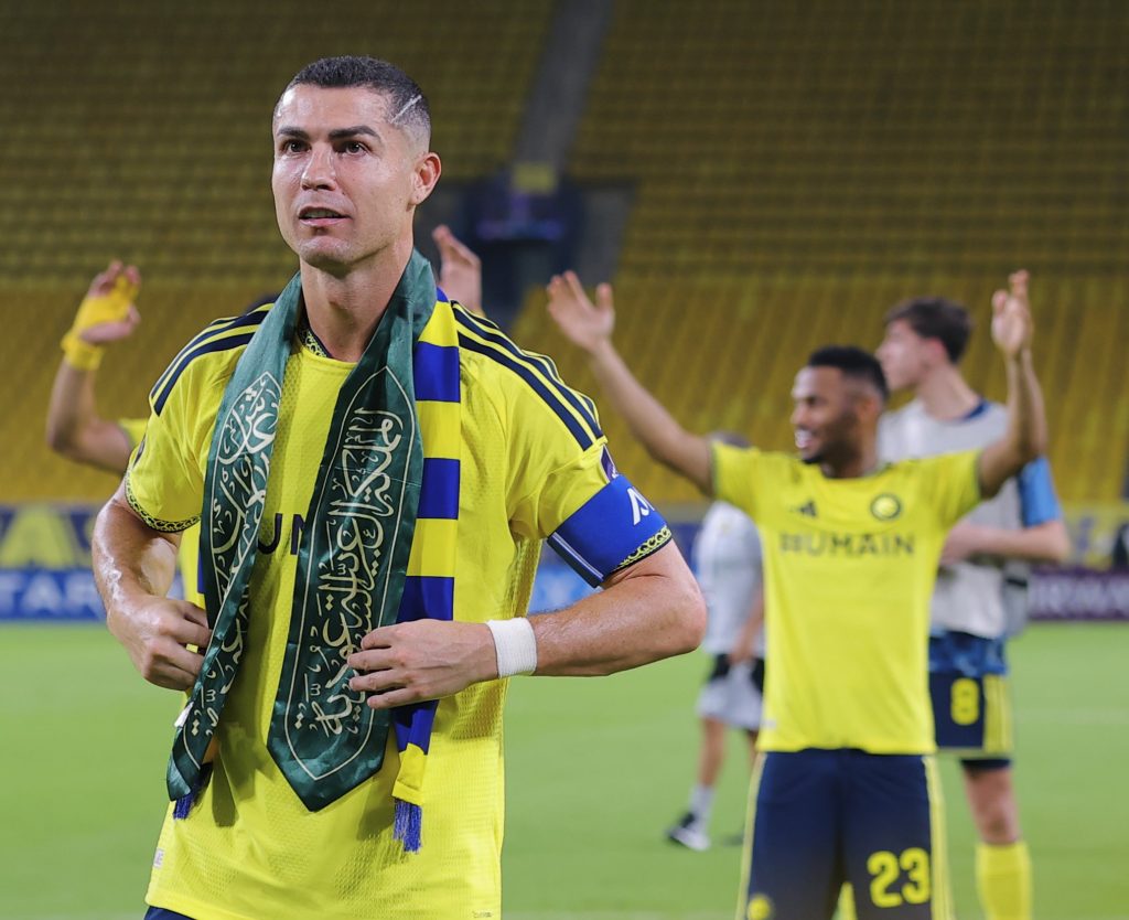 Cristiano Ronaldo después del partido del Al-Nassr