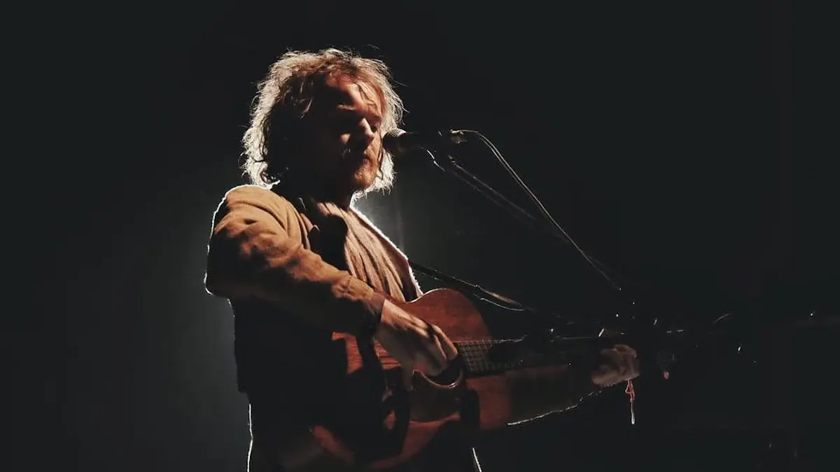 Foto tomada durante show de Damien Rice