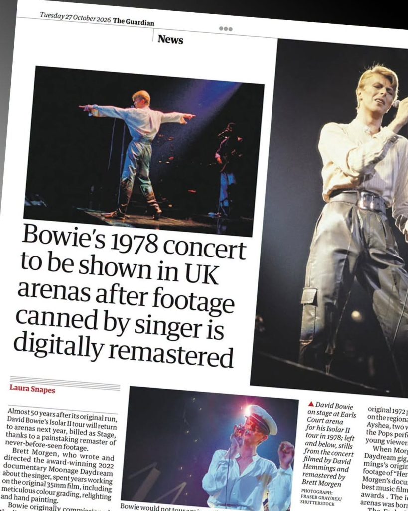 David Bowie, Stages