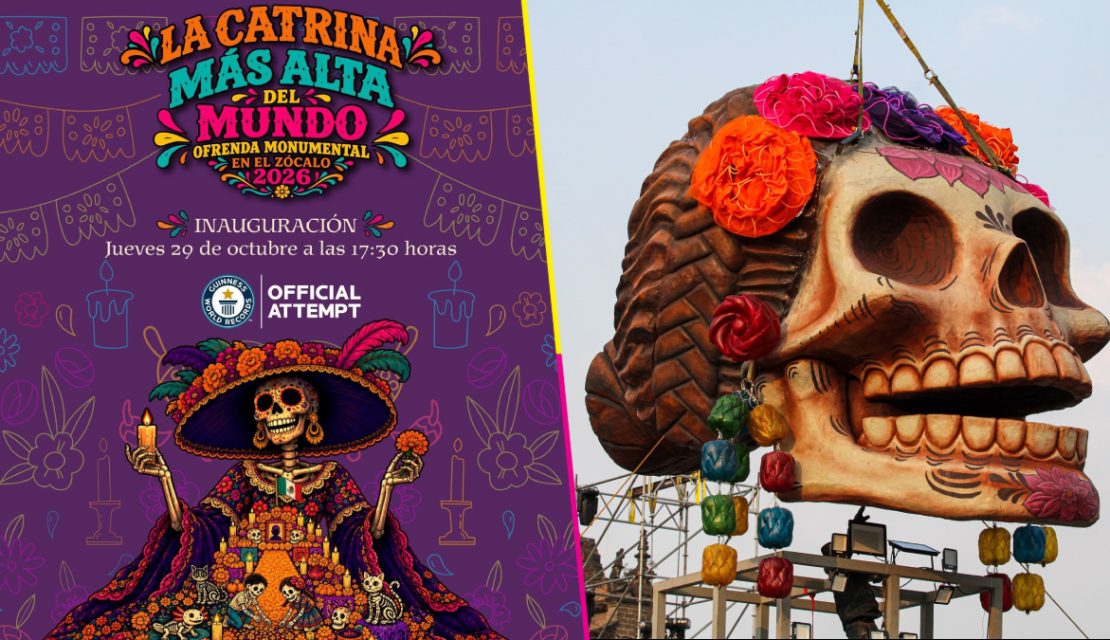 ¡Una Catrina de 32 metros! Así será la Ofrenda Monumental del Zócalo