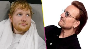 Foto de Ed Sheeran y Bono