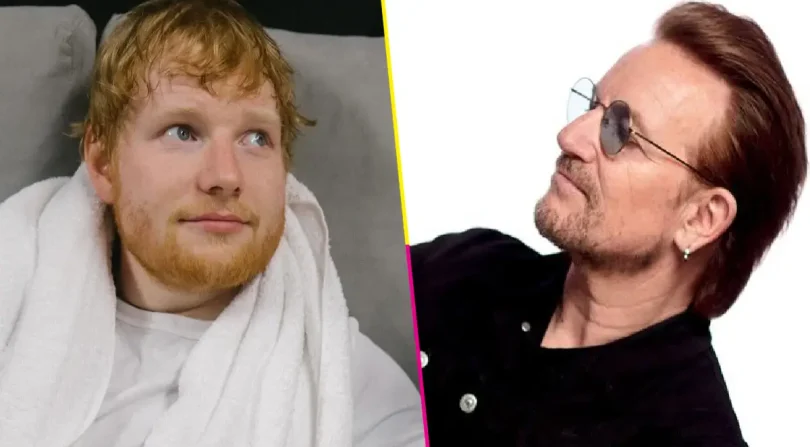 Foto de Ed Sheeran y Bono