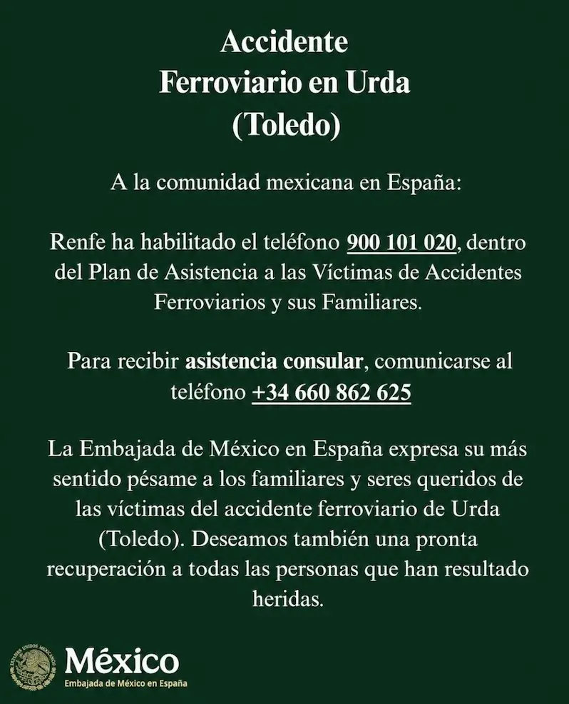 Lo que sabemos del choque de trenes en Toledo, España