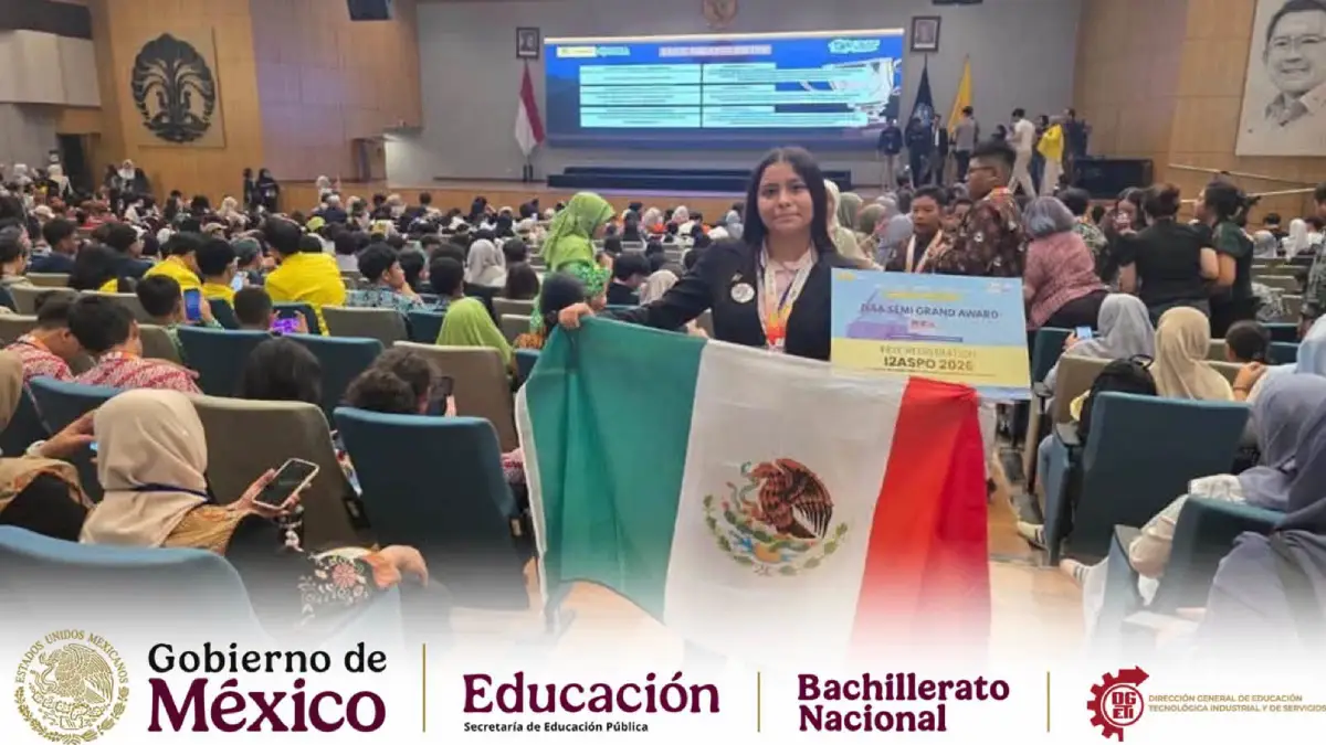 ¡Orgullo mexa! Estudiante de CETIS gana medalla de oro en Indonesia por crear un extintor acústico
