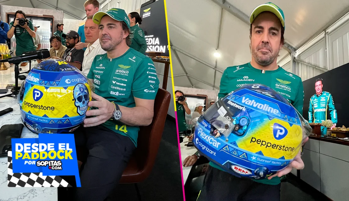 Fernando Alonso quiere sacudirse la maldición de México con un nuevo casco
