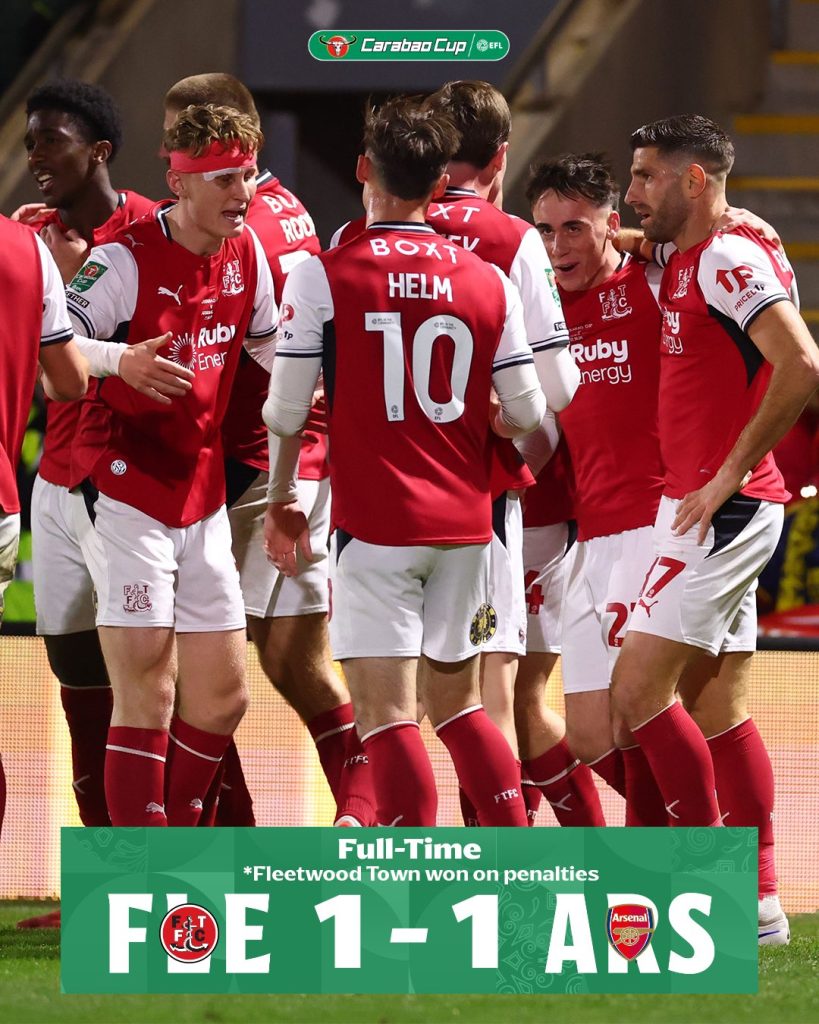 Fleetwood Town, el equipo al que Arsenal podría comprar cada semana con lo que paga en sueldos