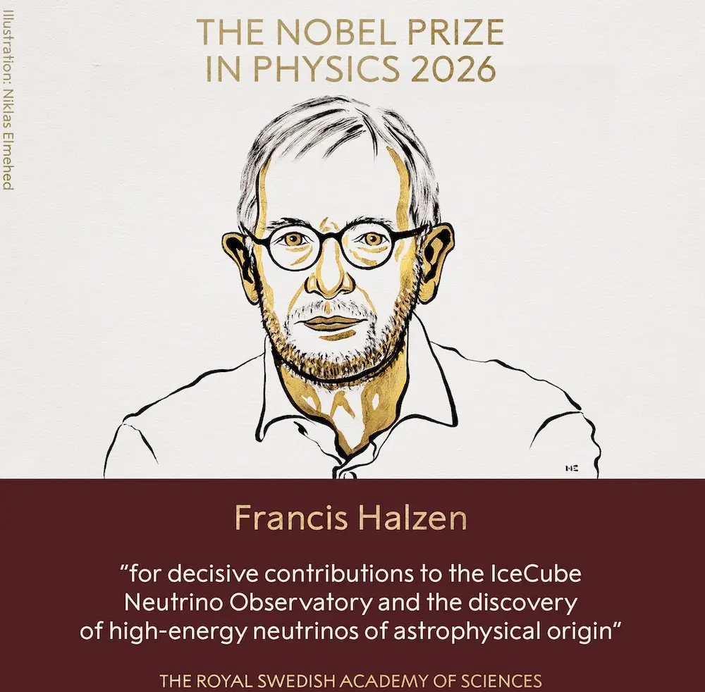 Francis Halzen es galardonado con el Premio Nobel de Física 2026