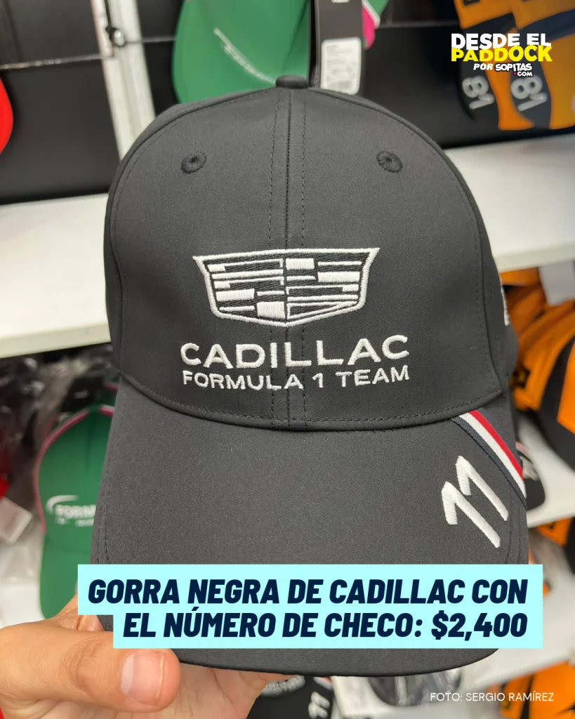 Gorras de Checo Pérez Cadillac