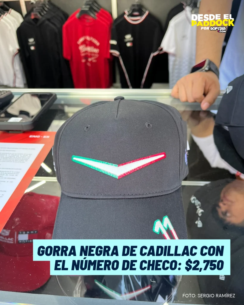 Gorras de Checo Pérez Cadillac