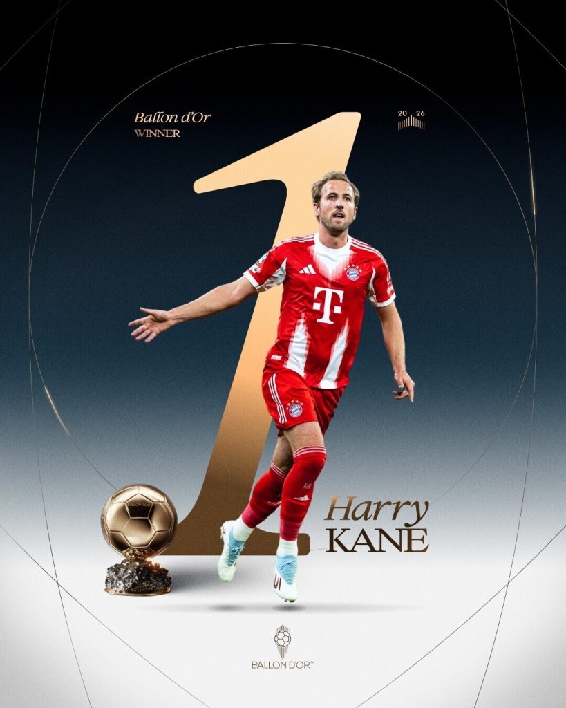 Harry Kane gana el Balón de Oro 2026