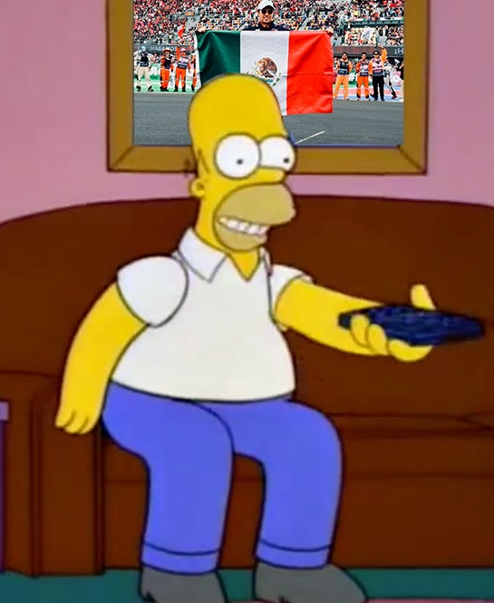 Homero viendo la tele