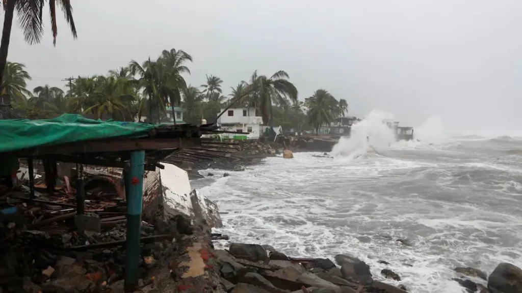 Trayectoria del huracán Trudy y estados afectados