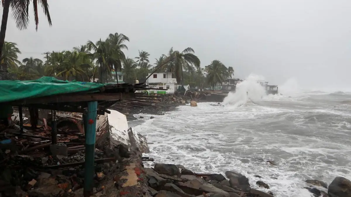 Trayectoria del huracán Trudy y estados afectados