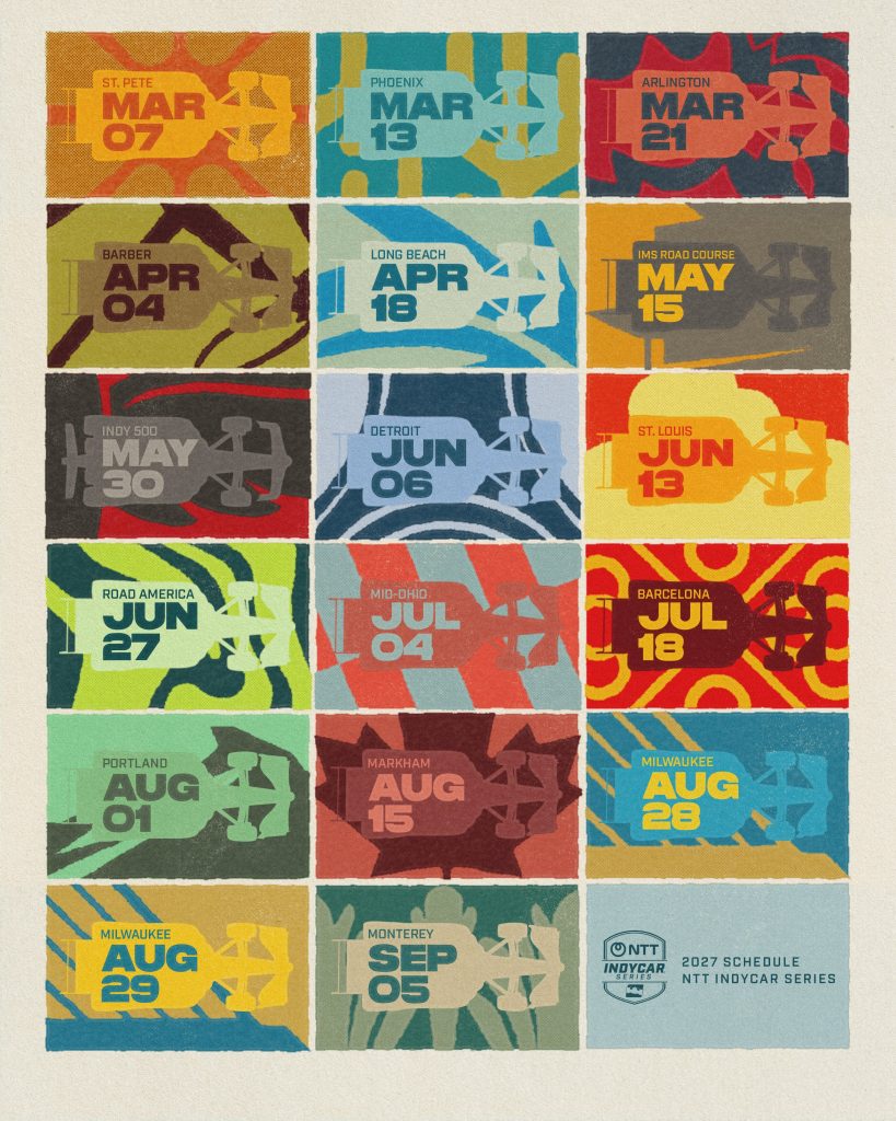 Calendario 2027 de la IndyCar