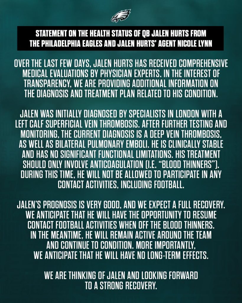 Comunicado de los Eagles