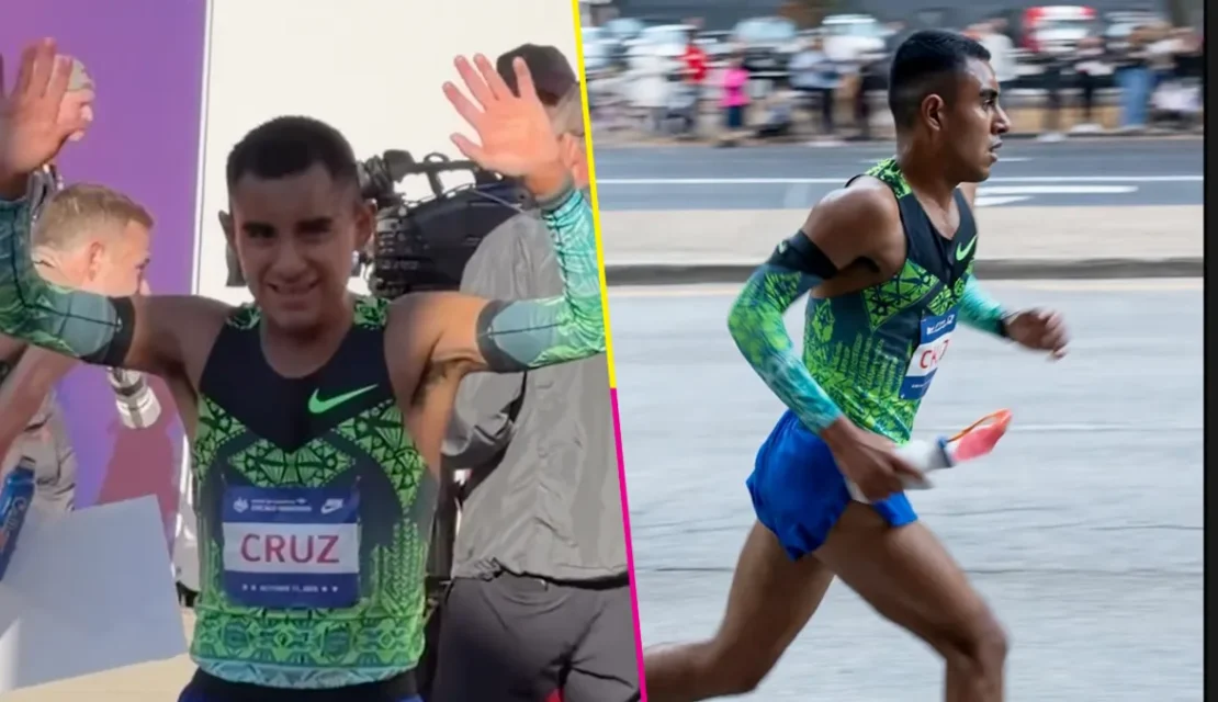Jorge Luis Cruz impone el nuevo récord mexicano durante el maratón de Chicago