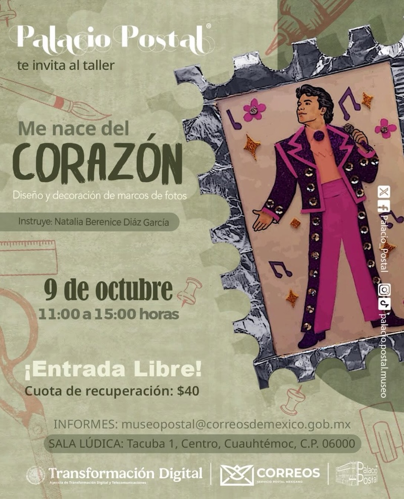 Actividades de Juanga en el Palacio Postal