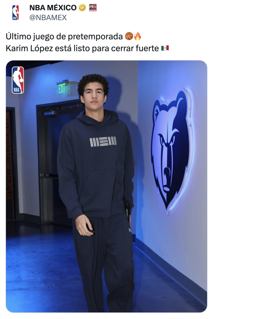Karim López ante su debut en NBA