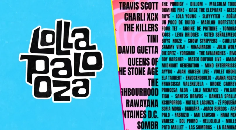 Imagen del uno de los lineup de Lollapalooza en Sudamérica