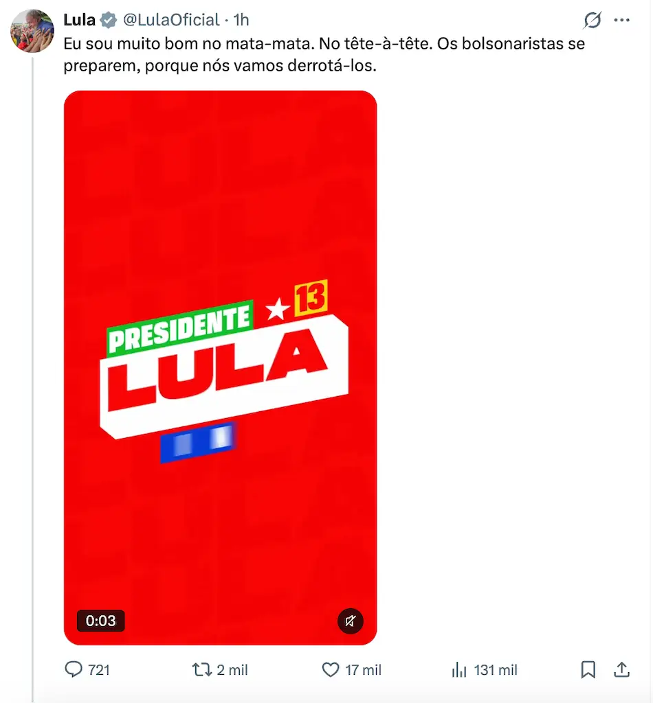 Elecciones en Brasil: Lula y Bolsonaro se van a segunda vuelta