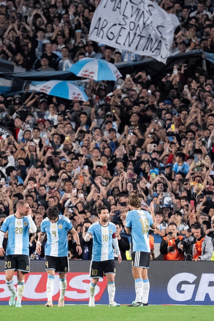 Lionel Messi en su último juego con Argentina
