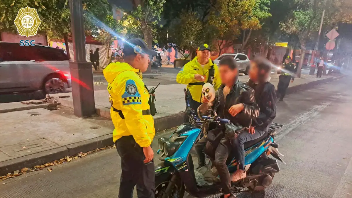 Ni tan de terror: 246 motociclistas terminan detenidos tras megarodada en CDMX