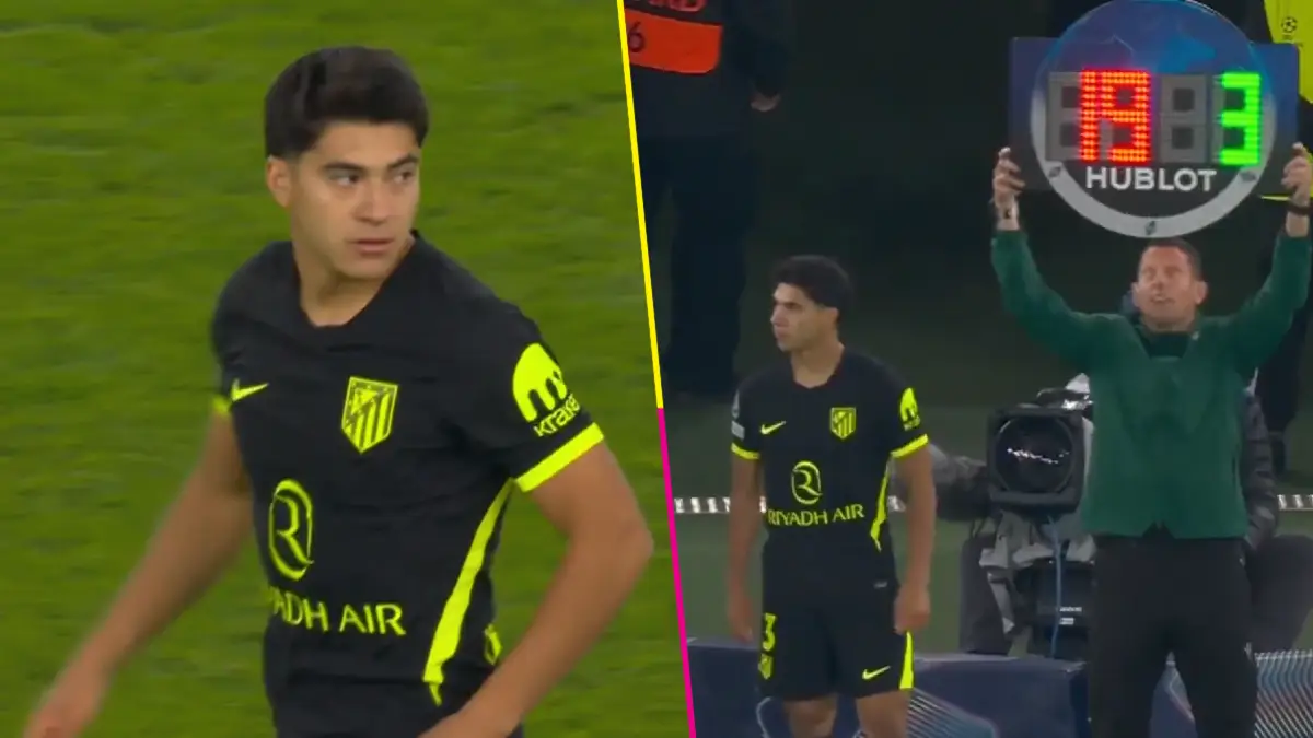 Obed Vargas debuta en la Champions League con el Atlético de Madrid