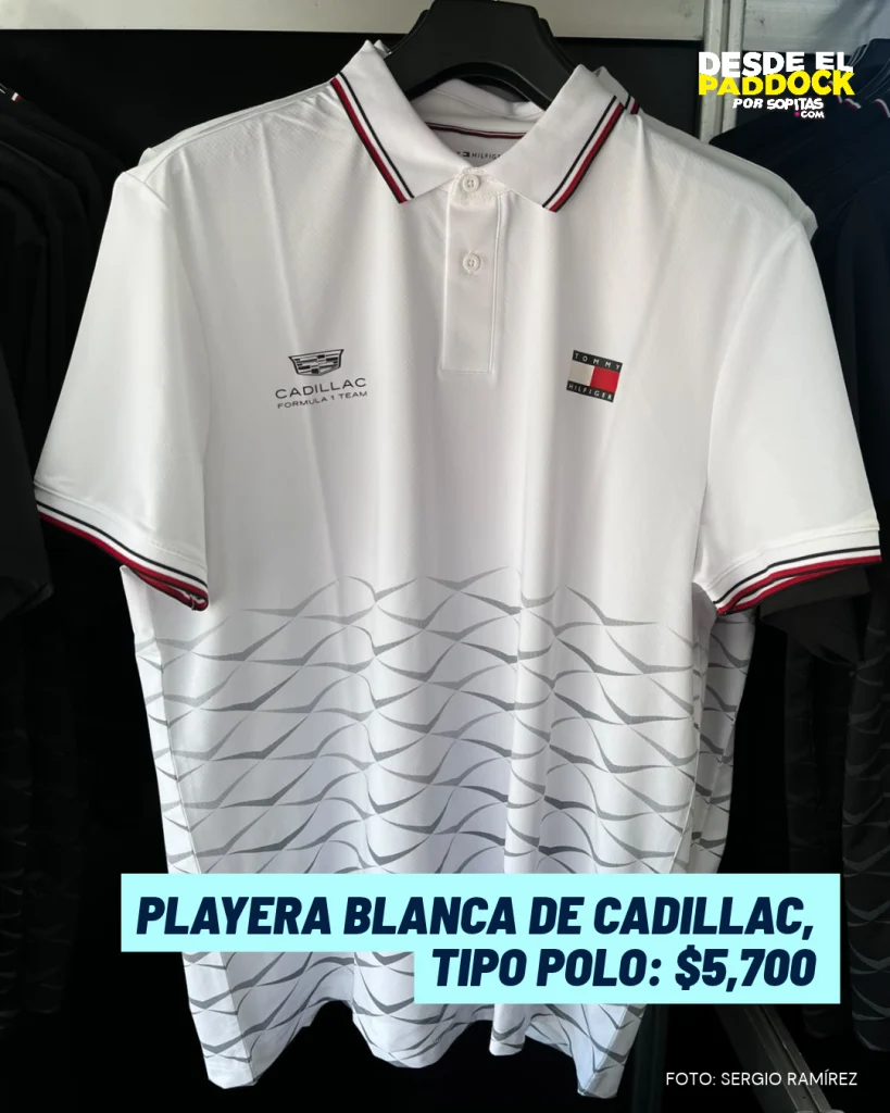 Playera de Checo Pérez Cadillac tipo polo