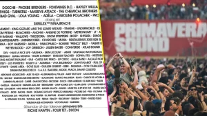 Foto con el lineup del primavera sound 2027