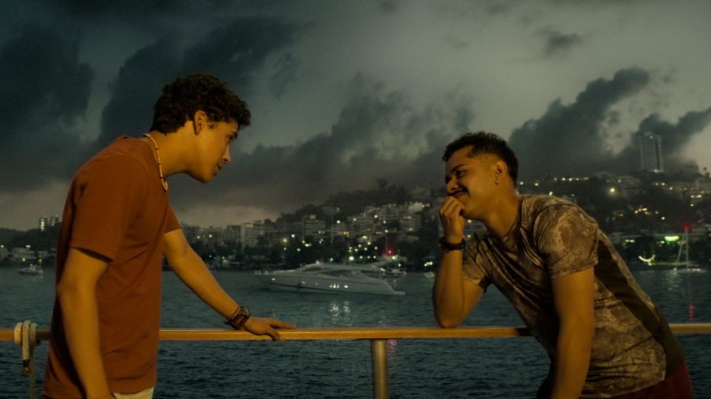 Protagonistas de la película Contra el huracán