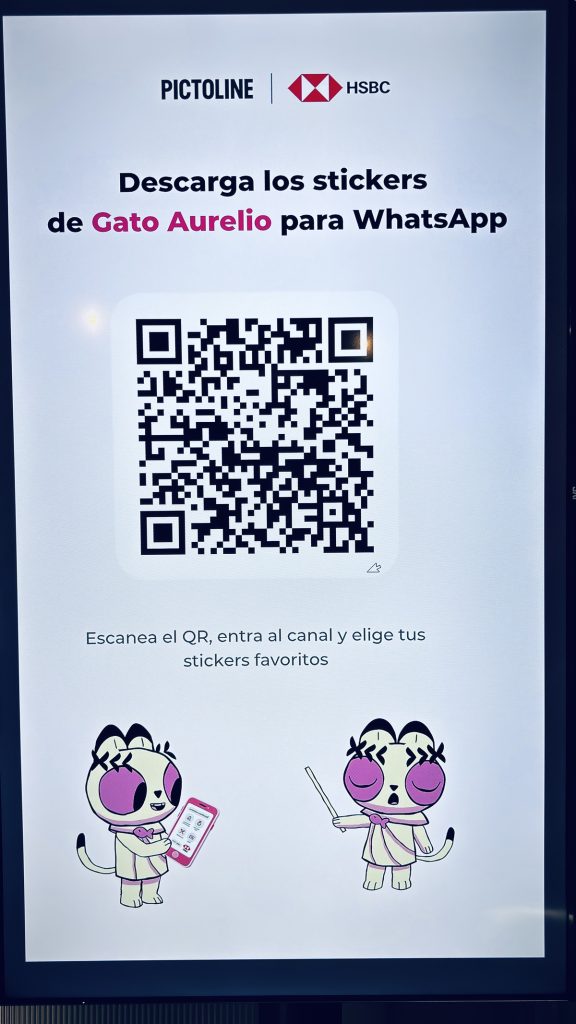 qr gato aurelio stickers