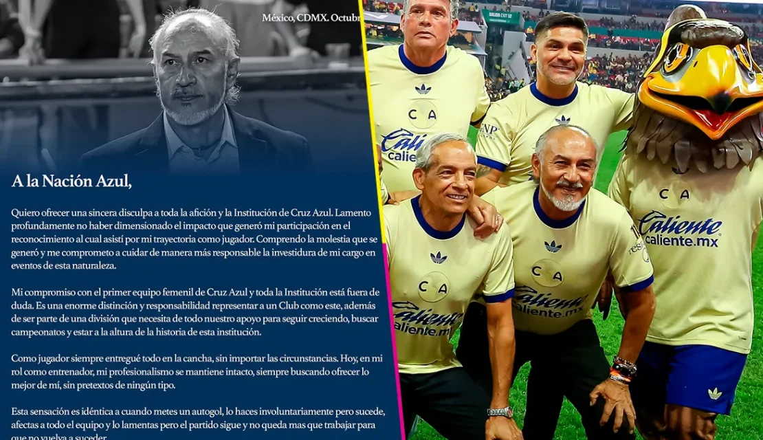 Raúl ‘Potro’ Gutiérrez se disculpa con Cruz Azul por haberse puesto la playera del América el fin de semana