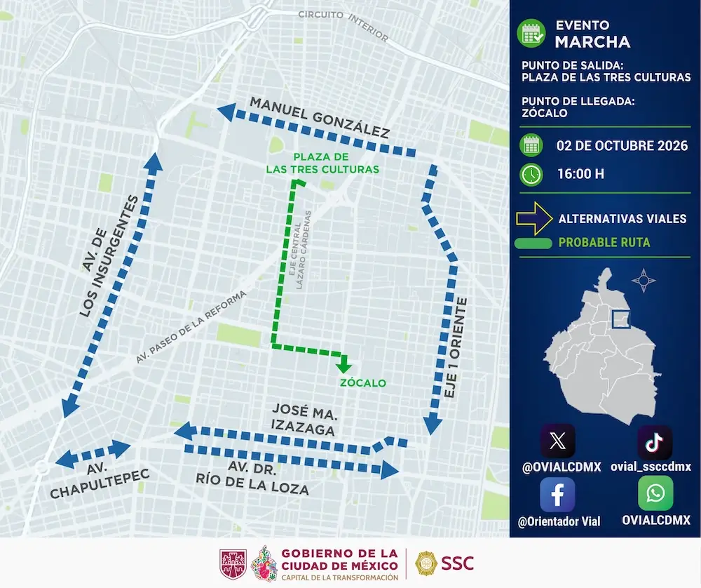 Marcha 2 de octubre.