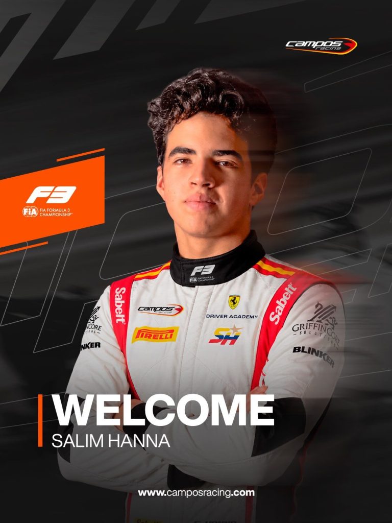 Salim Hanna, el piloto colombiano que se une a Ferrari en F3