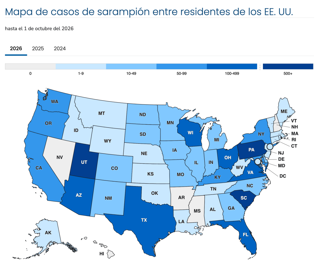 Sarampión en Estados Unidos: Enfrentan el peor brote desde 1992