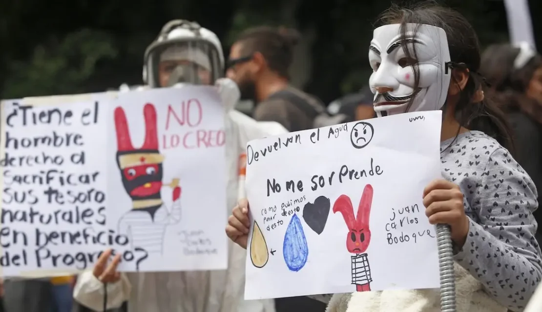 Revocación de mandato y grupos de choque en la segunda megamarcha por el agua en Guadalajara